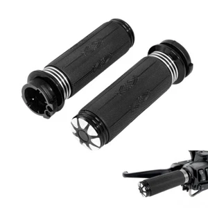 Handlebar Hand Grips Fit For Harley Touring Street Electra Road Tri Glide - Picture 1 of 10