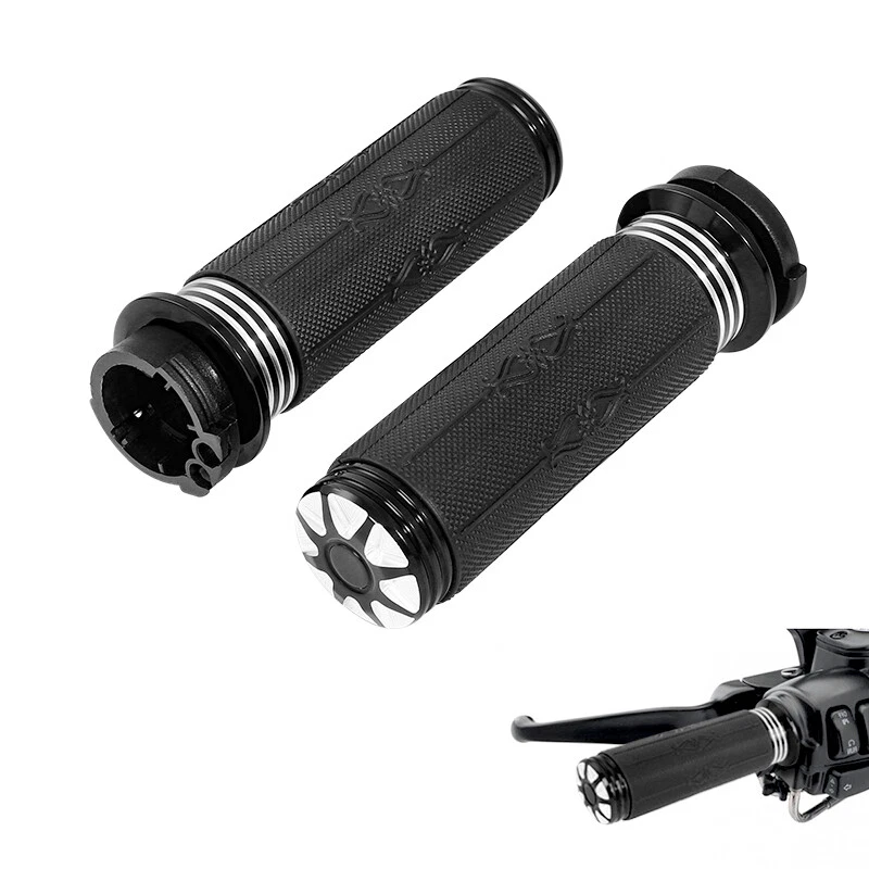 Fit For Harley Road King Softail Dyna 1" Motorcycle Handle Bar Hand Grips - Изображение 1 из 4