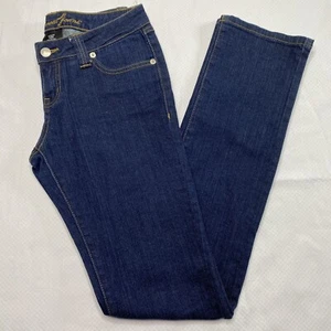 Wet Seal Juniors Jeans sz 3 Dark Wash Slim Bootcut Low Rise Stretch Casual - Picture 1 of 13