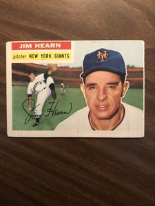 1956 Topps Jim Hearn #202 - New York Giants Light creasing - Bild 1 von 2