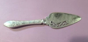 Birks Pie Cake Server Ornate Sterling Silver Handle With Tudor Pattern - Picture 1 of 6