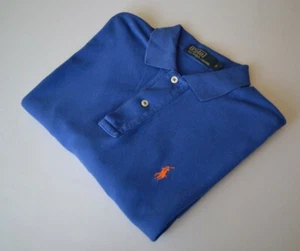 POLO RALPH LAUREN Mens Polo Neck Top SS Blue Sz. Small 100% Cotton - Picture 1 of 12