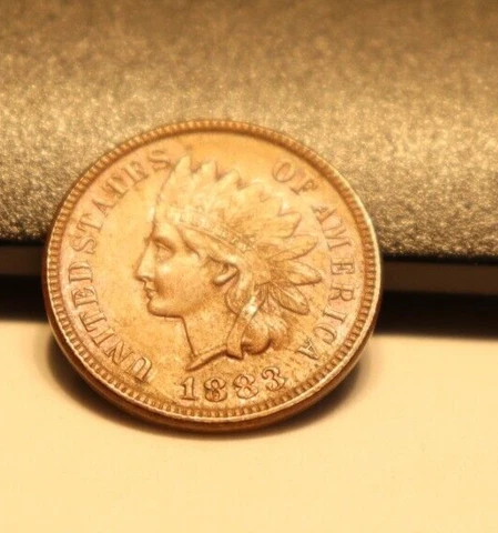 1883 US Indian Cent AU++ Cover