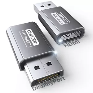 JSAUX 4K DisplayPort to HDMI Adapter 2-Pack, DP to HDMI Converter Video UHD 2... - Picture 1 of 8
