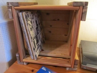Wooden Crate LP and Record Storage Fully Assembled & Stackable Boxes Vinyl box - Image 1 of 4