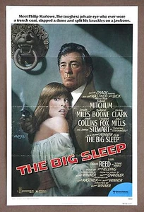 The Big Sleep Robert Mitchum Rare Vintage 1978 Original 1 Sheet Movie Poster - Picture 1 of 1