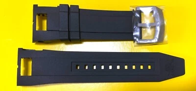 Nueva correa de reloj Invicta Coalition Forces 0671 de silicona negra 30 mm Foto 1 de 2
