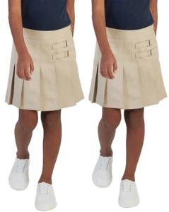 French Toast Youth 2-pack 2-Tab Scooter Skort, Khaki, 14 - Picture 1 of 3