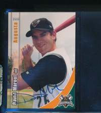 2006 Grandstand #26 David Maroul GreenJackets Signed Autograph (DO76) SWSW6