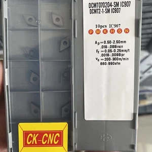 20pcs DCMT 070204-SM IC907 DCMT 2-1 SM IC907 carbide Inserts For SDUCR - Picture 1 of 3
