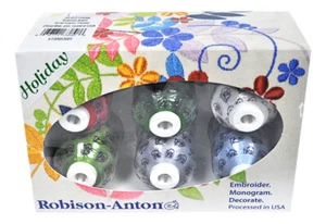 Robison-Anton Rayon Mini King 6 Spool Gift Pack - Holiday - Picture 1 of 1