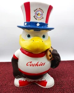 Vintage Sneagle (Zio Sam) Patriotic Biscottiera Jar Great American Co. 1995 - Foto 1 di 9