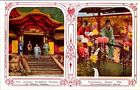 Rare Postcard 1909'S World Postcard  Buddhist Temple Yokohama,  Geisha Japan