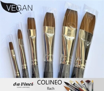 DAVINCI Da Vinci COLINEO "VEGANER" Aquarellpinsel , flach in verschiedenen Größen