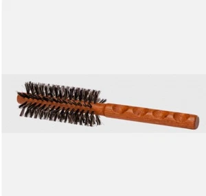 1.5 Pure Boar Bristle Rd Hair Brush new, comfort wood carved grip by hairsense - Picture 1 of 1