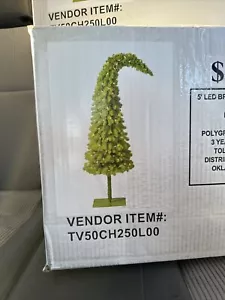 Hobby Lobby Whimsical Grinch Christmas Tree 5' LED Bright Green Indoor ✅🆕🎄 - Picture 1 of 2