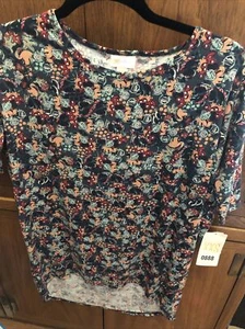 LuLaRoe Irma tunica top a righe orlo alto basso extra small Disney - Foto 1 di 7