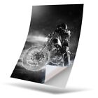 1 x Vinyl Sticker A5 - BW - Flame Motorbike Biker #36280