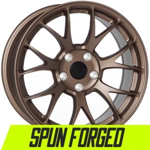 1 CIRCUIT CSF2 17x8 5x114.3 +35 MATTE BRONZE SPUN FORGED WHEEL FITS CIVIC ACCORD - Picture 1 of 11