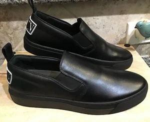 Valentino Herren Gr. 9 M/40 EUR GARAVANI Kalbsleder Slipper VLTN Etikett schwarz TVD92Y2 - Bild 1 von 11