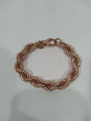 Bonita Pulsera Bronzo Italia Bronce Milor Italia Texturizada... Foto 1 de 4