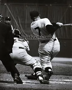MLB New York Yankees Mickey Mantle at the Plate  8 X 10 Photo Picture - Picture 1 of 1