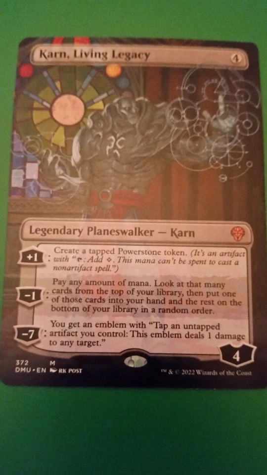 MTG  DOMINARIA UNITED KARN, LIVING LEGACY BORDERLESS    RARE - Image 1 of 1