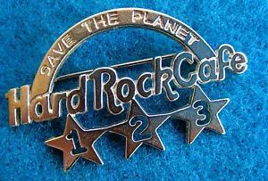 PREMIO AL PERSONAL DE SERVICIO PLATA ESTERLINA 3 AÑOS 1-2-3 ESTRELLAS STP Hard Rock Café PIN - Imagen 1 de 1