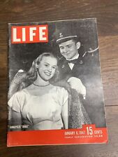 1940's Annapolis Drag Teen Girl Cover Vintage LIFE Magazine January 6, 1947 VG