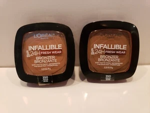 Loreal ~ Lot of 2 ~ Infallible Fresh Wear 24h Soft Matte Finish Bronzer #350 - Picture 1 of 1