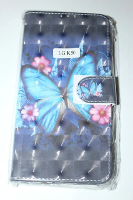 For LG V60 ThnQ K61 K51 K41s K50 6 5 Wallet Flip 3D Butterfly Phone Case Cover - Image 1 of 4