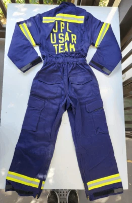 2001 NASA JPL USAR TEAM Westex Indura Coveralls Fire Resistant Fabric Size S - Image 1 of 4