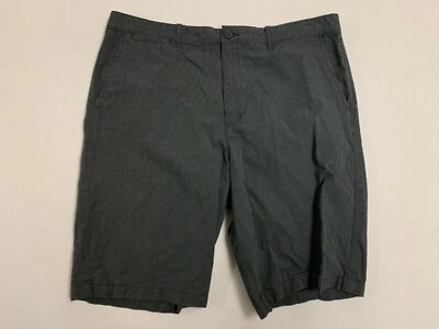 Men's Claiborne Black Striped Flat Front Shorts 36W EUC - Image 1 of 4