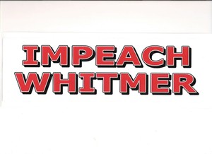 IMPEACH WHITMER ~~ BUMPER STICKER!!