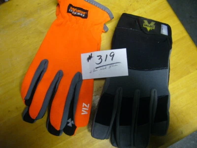 Guantes de Trabajo 2 Pares Uno Valeo Performance Mediano y Uno Max Seguridad Grande VIZ Foto 1 de 2