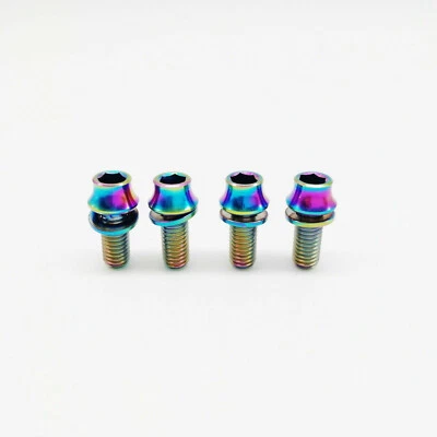 Sujetador hexagonal para lavadora perno botella de agua Ti titanio arco iris M5x12 mm 4 piezas Foto 1 de 3