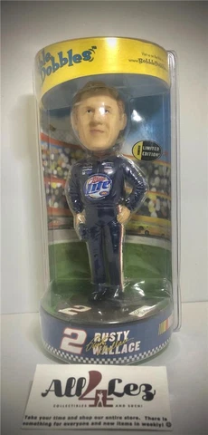2003 NASCAR RUSTY WALLACE "MILLER LIGHT" #2 BOBBLEHEAD BOBBLE DOBBLES ~ NIB Cover