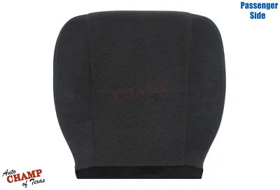 GMC Yukon SLE SLT XL 2007-2008 - Cubierta de asiento de tela inferior lateral del pasajero negra 19D Foto 1 de 4