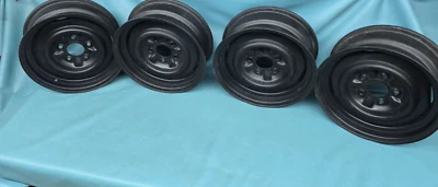 SET OF 4 65 66 1965 1966  15X5.5" CORVETTE WHEELS RIMS KELSEY HAYES JK CODE - Image 1 of 4