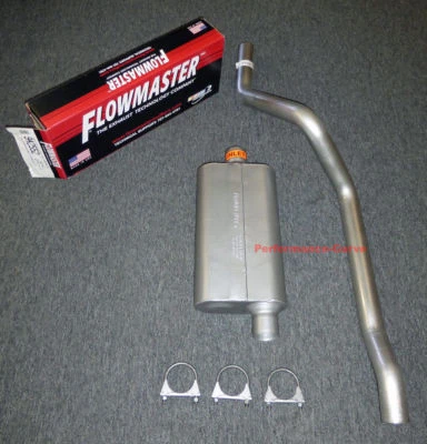 Escape Jeep Cherokee 84-01 con silenciador Flowmaster 50 Deltaflow Foto 1 de 2