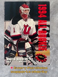 1994-95 clásico All-Rookie Martin Brodeur #AR1/13500 Devils HOF Goalie - Imagen 1 de 3