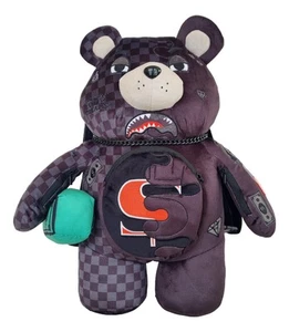 Sprayground zaino edizione limitata 910B7476NSZ unfinished shark teddy bear nero - Picture 1 of 7