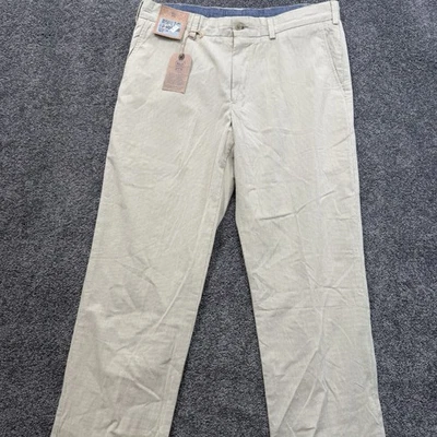 Hombres 35 Bills Caquis M3-HMTS RAYAS PUNTIAGUDAS VERDE RIBETE LISO Hecho en EE. UU. Algodón Foto 1 de 4