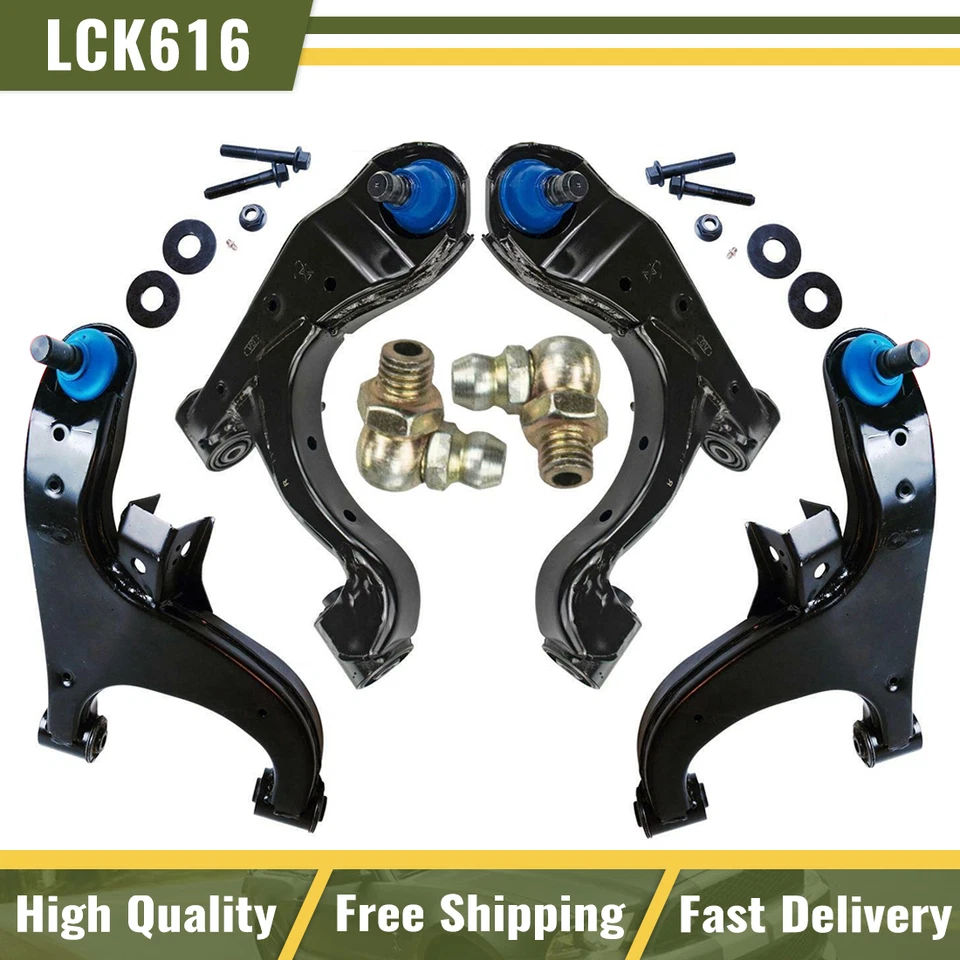 Juego de 4 piezas de brazo de control superior e inferior trasero y rótula para Nissan Armada 2005-2010 Foto 1 de 4