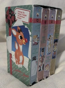 Vintage FHE Christmas Classics VHS Box Set - Santa Rudolph Frosty Drummer Boy - Picture 1 of 6