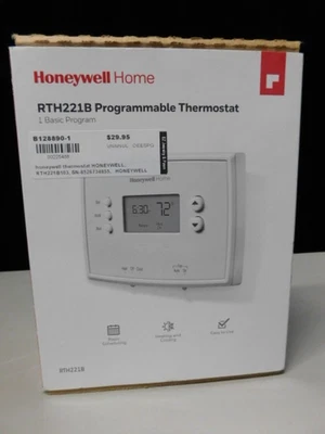 Honeywell RTH221B1021 Programable Electronic Thermostat RTH221B - White - Image 1 of 4