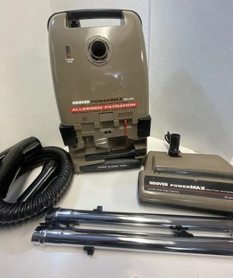 Hoover PowerMAX Deluxe S3601 Canister Vacuum w Brush Head Allergen Filter Tested - Image 1 of 4