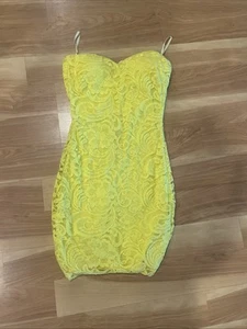 Vava Boom yellow strapless dress - Picture 1 of 4