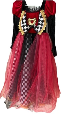Disfraz Reina de Corazones Juvenil Mediano Halloween Disfraces Vestido Pana Red Foto 1 de 4