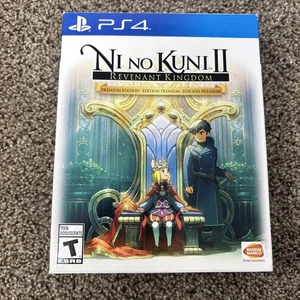 PS4~Ni No Kuni II: Revenant Kingdom Premium Edition CIB (Steelbook + Extra) NUOVO - Foto 1 di 9